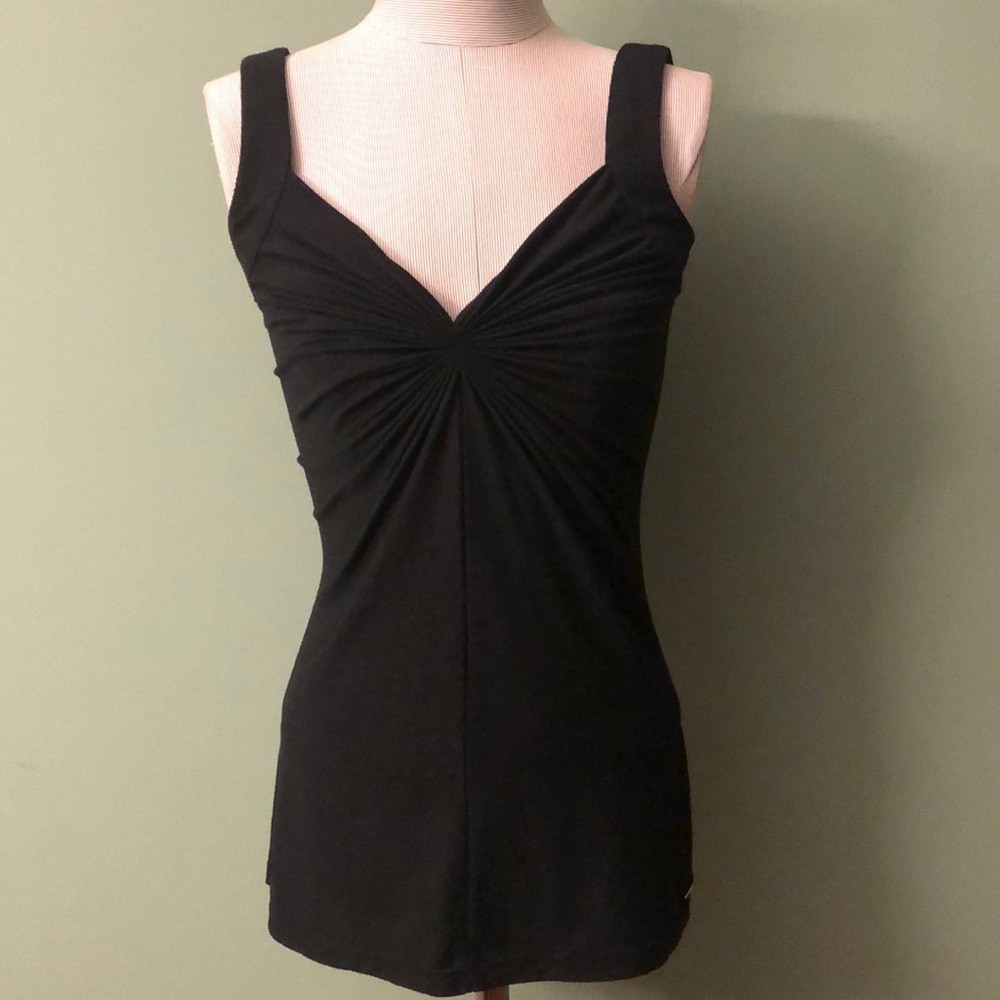 Candie’s black scrunched sleeveless blouse size X-Small - Picture 4 of 7